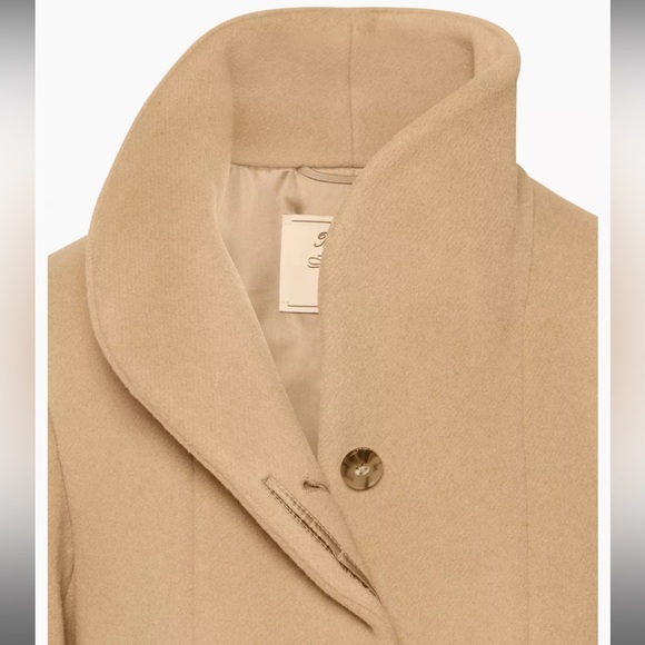 Brand New - Aritzia Wilfred The Cocoon Long Coat - Italian Wool and Cashmere - Picture 5 of 8